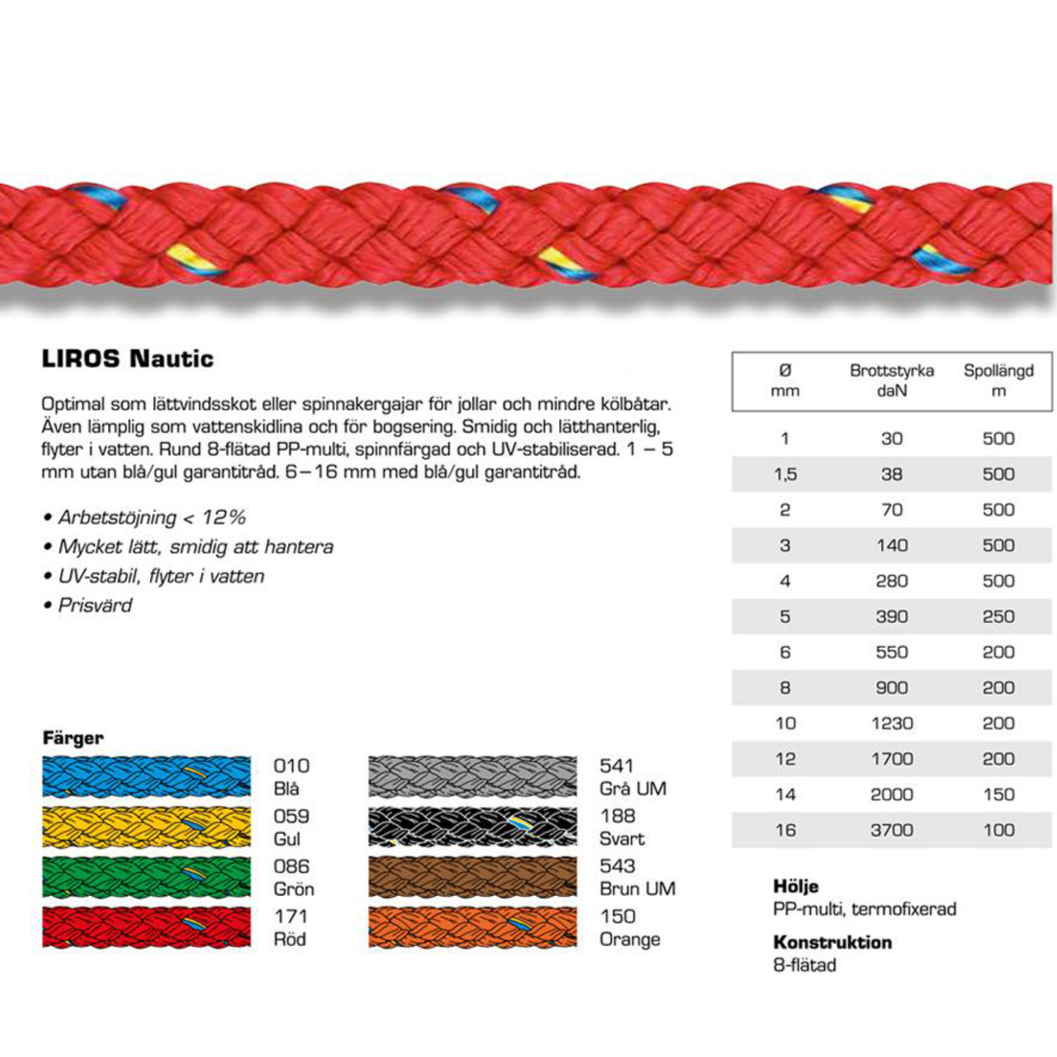 Σχοινί Nautic Liros-ropes - compomare marine chandlers