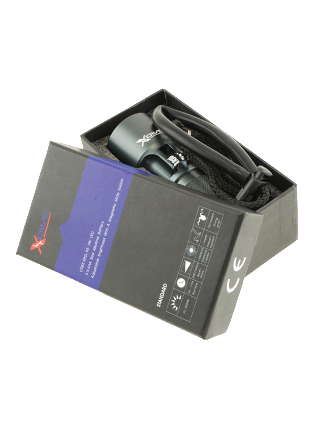 Φακός Κατάδυσης CREE LED / 3W - Compomare.gr