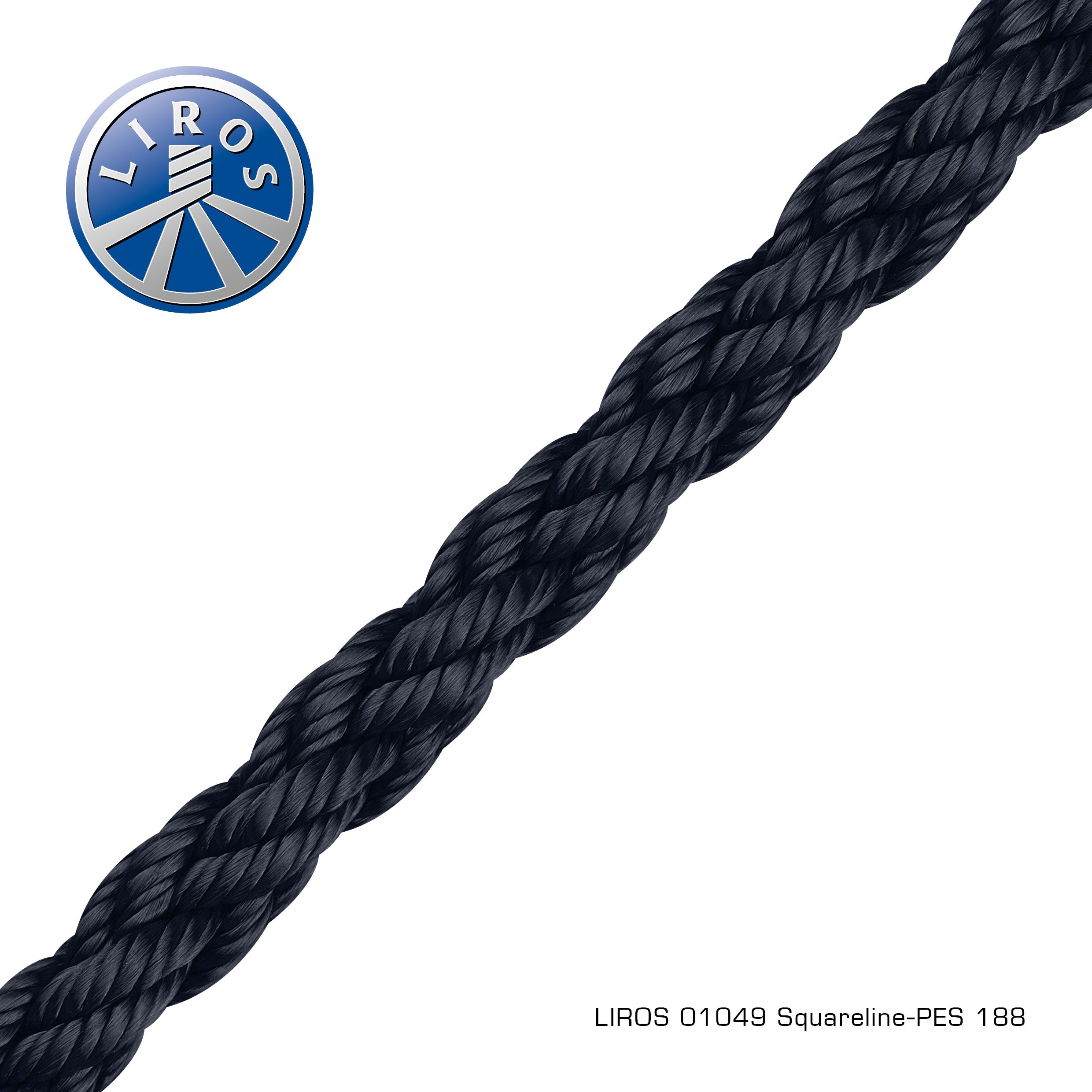 Σχοινί 8-κλωνο Squareline-pes Liros - compomare marine chandlers