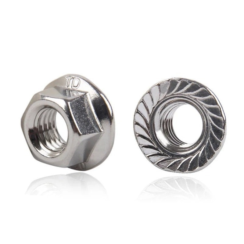 Ανοξείδωτο Περικόχλιο ασφαλείας με γραναζωτή ροδέλα