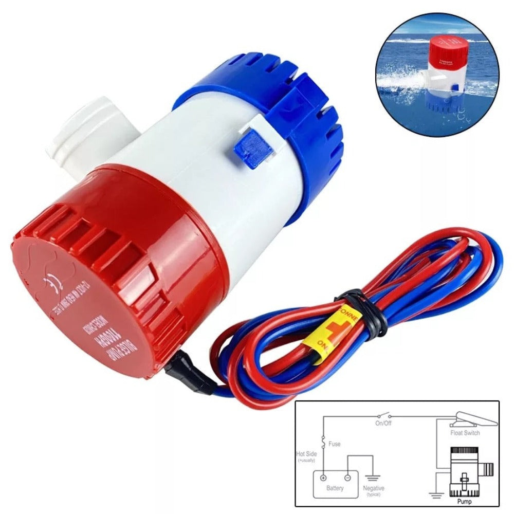 Αντλία σεντίνας WWB 500 31lt/min 12V - Compomare.gr