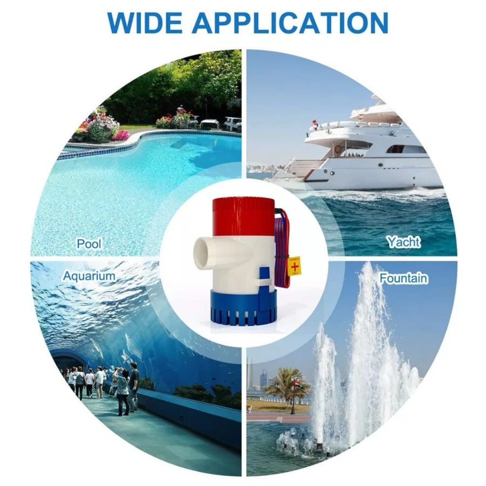 Αντλία σεντίνας WWB 500 31lt/min 12V - Compomare.gr