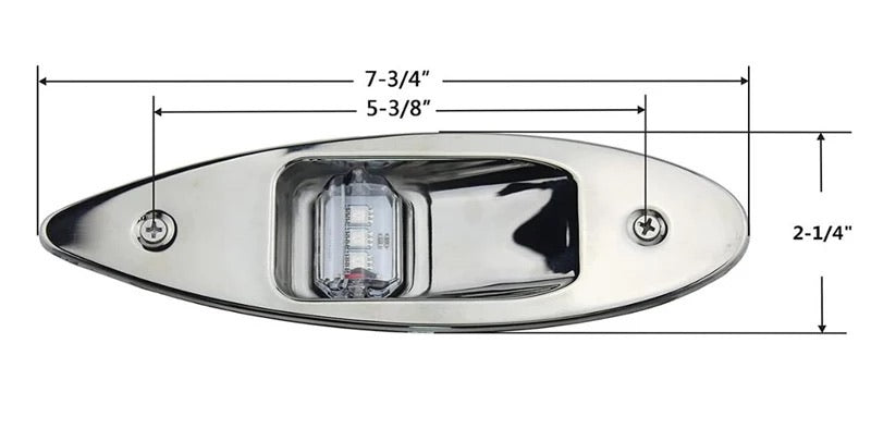 ΦΑΝΟΙ ΠΛΕΥΡΙΚΟΙ ΝΑΥΣΙΠΛΟΪΑΣ ΙΝΟΧ 12V, ΧΩΝΕΥΤΟΙ  (ζευγος) - compomare marine chandlers