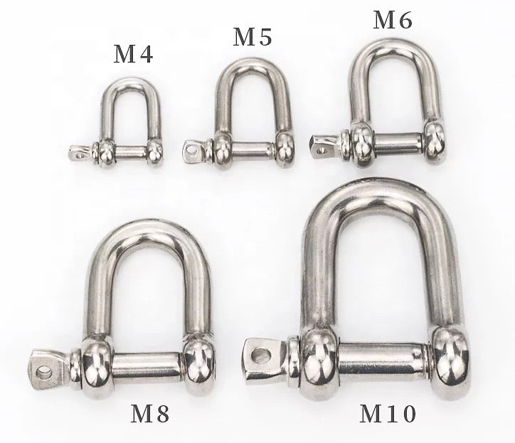 ΚΛΕΙΔΙ "D" INOX 316 - compomare marine chandlers