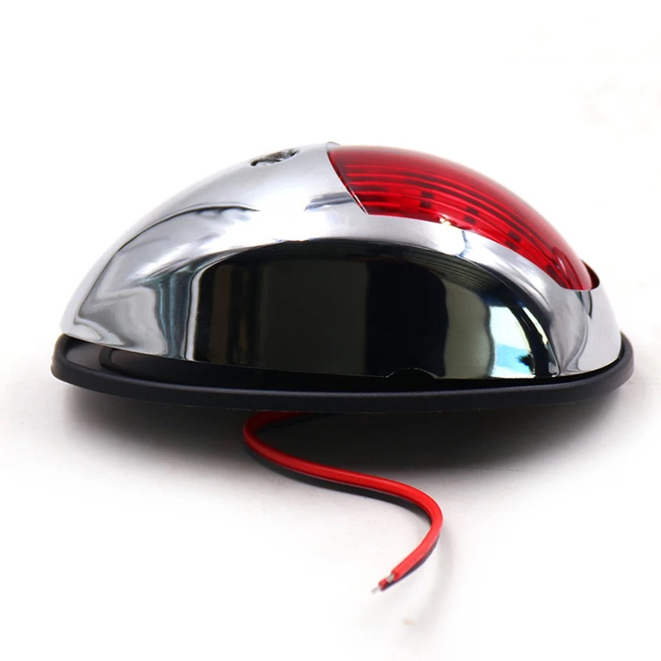 Φανός πλευρικός ναυσιπλοΐας σε Led, Inox