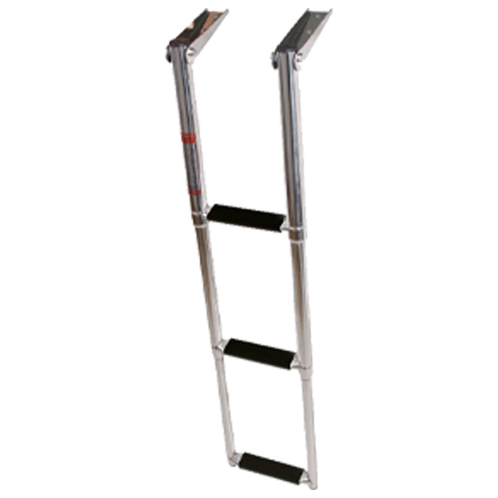 Σκάλα πτυσσόμενη πλατφόρμας inox - compomare.gr